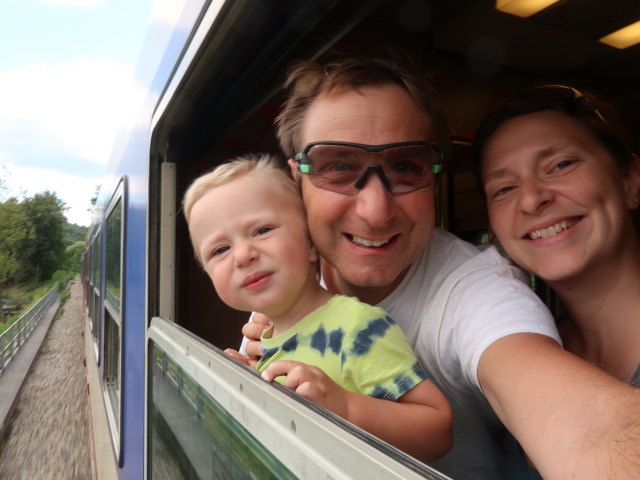 Nils, ich und Sabine zwischen Plank am Kamp und Gars-Thunau