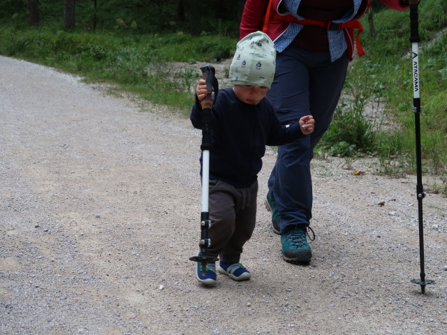 Nils und Ulrike im Kaisertal zwischen Brandenberger Bach und B&auml;rentalbach (23. Aug.)