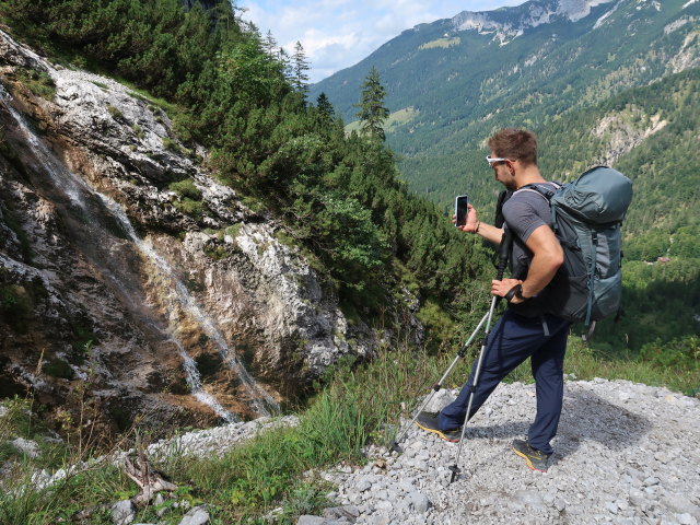 Christoph zwischen Mirakelbr&uuml;nnl und Sparchenbach (24. Aug.)