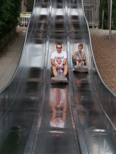 Ich und Nils im Abenteuergarten