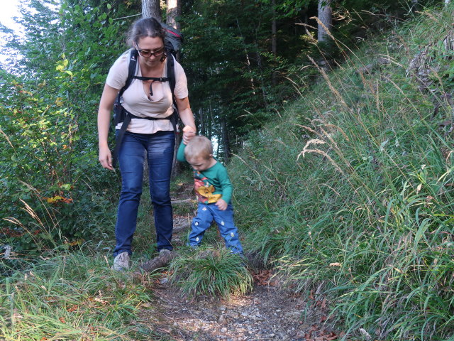 Sabine und Nils&nbsp;zwischen Pinkenkogel und Bahnhof Semmering