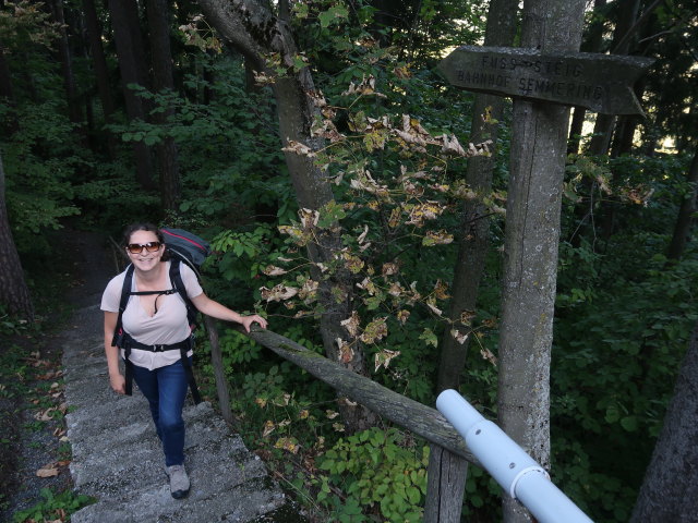Sabine&nbsp;zwischen Pinkenkogel und Bahnhof Semmering