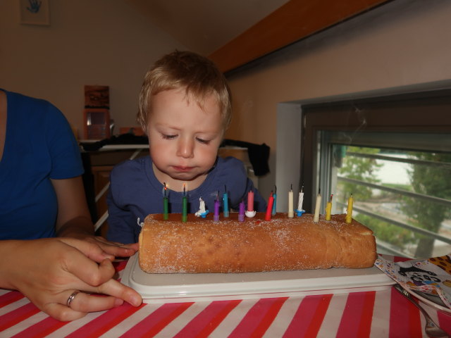 Sabine und Nils in unserer Wohnung