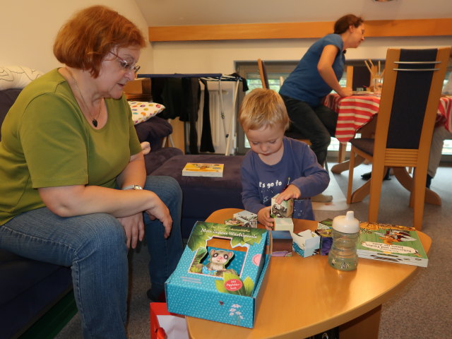 Brigitte, Nils und Sabine in unserer Wohnung