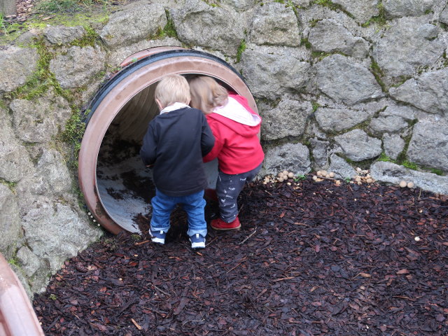 Nils und Ella im Tierpark Buchenberg