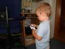 Nils im Haus meiner Eltern (2. Sep.)
