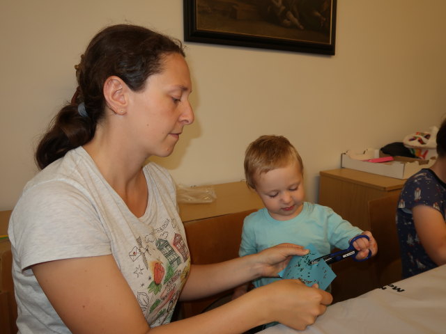 Sabine und Nils in der Pfarre S&uuml;&szlig;enbrunn