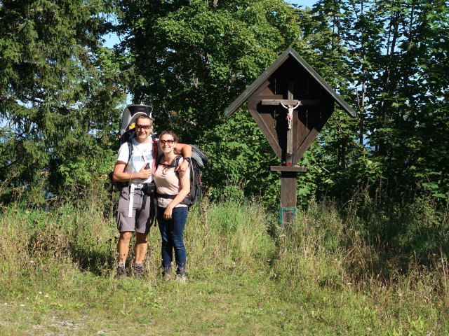 Nils, ich und Sabine am Pinkenkogel, 1.292 m