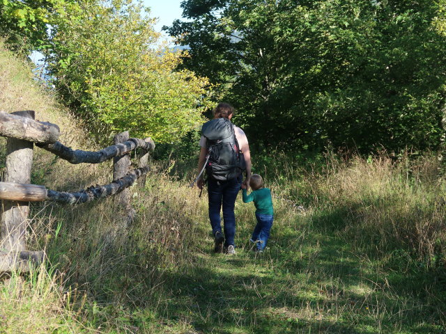 Sabine und Nils zwischen Pinkenkogel und Bahnhof Semmering
