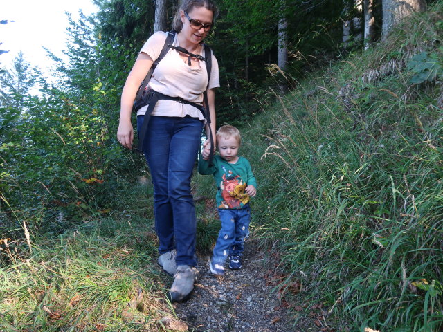 Sabine und Nils&nbsp;zwischen Pinkenkogel und Bahnhof Semmering