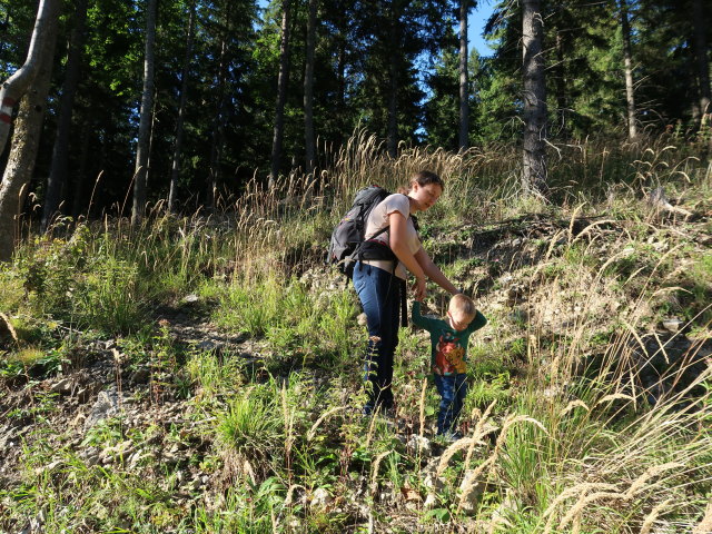 Sabine und Nils&nbsp;zwischen Pinkenkogel und Bahnhof Semmering