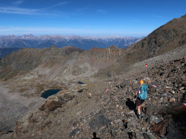 Evelyn zwischen Kreuzj&ouml;chlspitze und Hohem Gemeindekopf (21. Sep.)