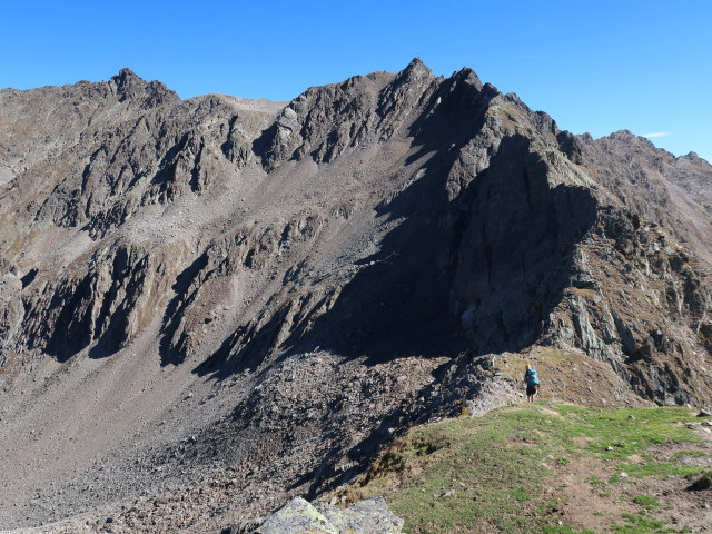Evelyn zwischen Hohem Gemeindekopf und Kugleter See (21. Sep.)