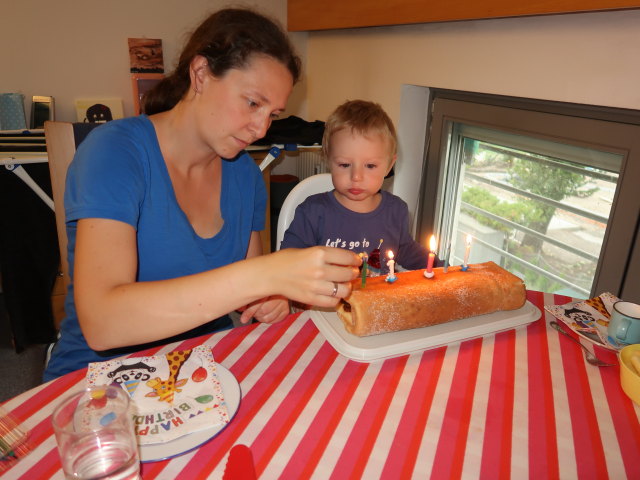 Sabine und Nils in unserer Wohnung