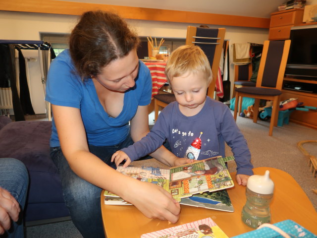 Sabine und Nils in unserer Wohnung