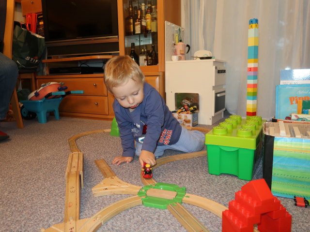 Nils in unserer Wohnung