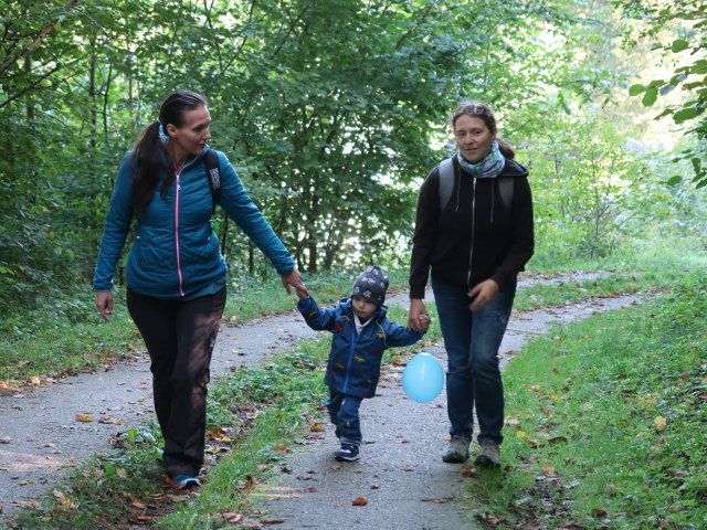 Ursa, Nils und Sabine zwischen Bahnhof Waidhofen an der Ybbs Schillerpark und Tierpark Buchenberg