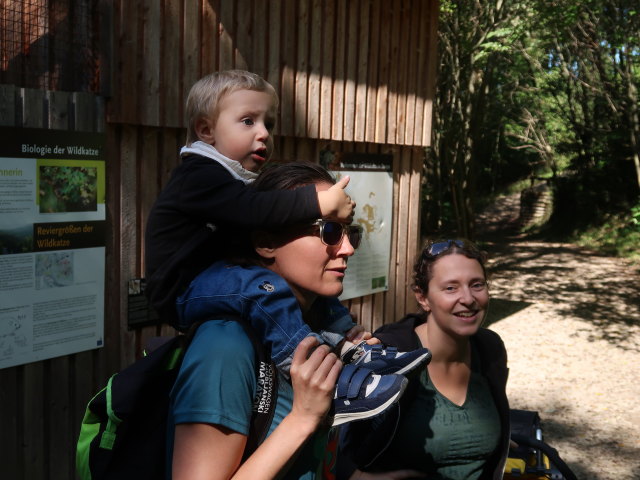 Nils, Ursa und Sabine im Tierpark Buchenberg