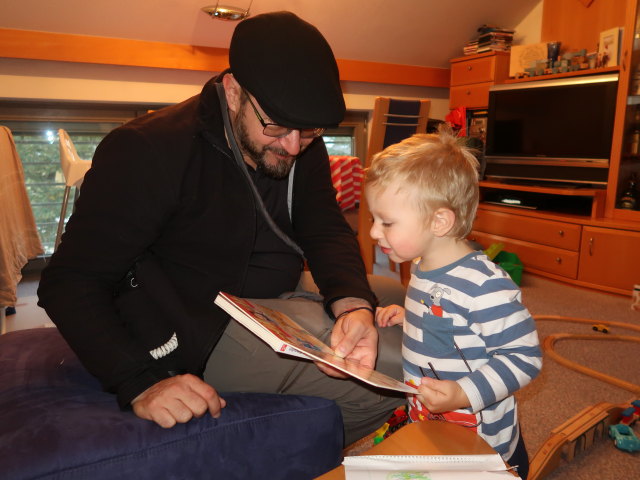 Markus und Nils in unserer Wohnung