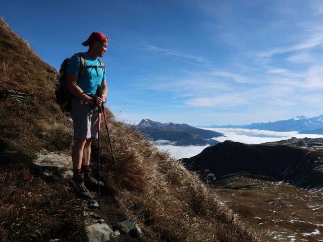 Aaron zwischen Hartkaserh&ouml;he und Rossgruberkogel (11. Okt.)