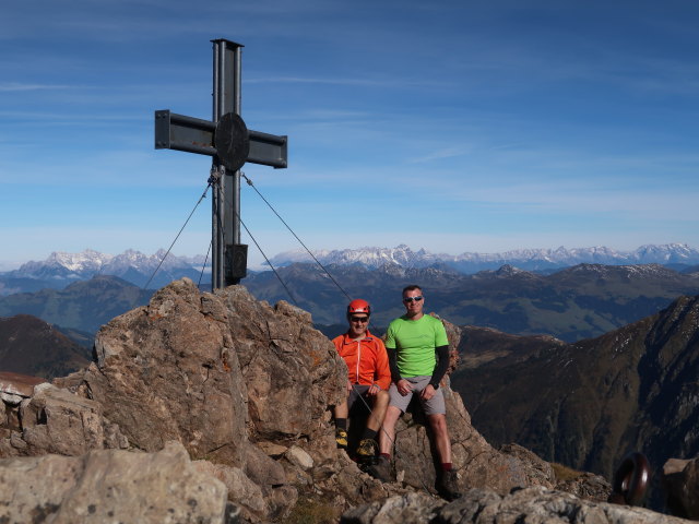 Ich und Aaron am Gro&szlig;en Rettenstein, 2.366 m (11. Okt.)