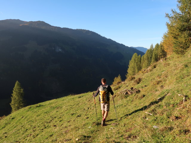 Aaron zwischen Sch&ouml;ntalalm und Sonnwendalm (11. Okt.)