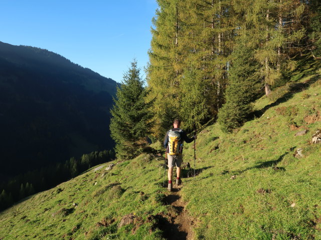 Aaron zwischen Sch&ouml;ntalalm und Sonnwendalm (11. Okt.)