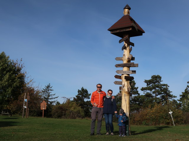 Ich, Sabine und Nils am Oberleiser Berg, 457 m