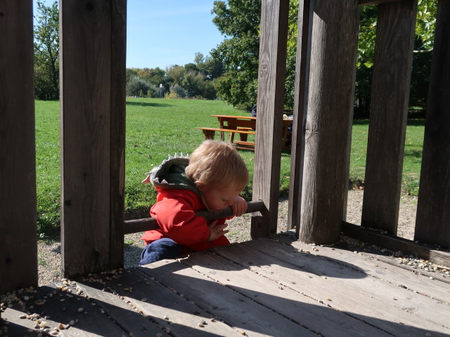 Nils am Spielplatz Badeteich S&uuml;&szlig;enbrunn