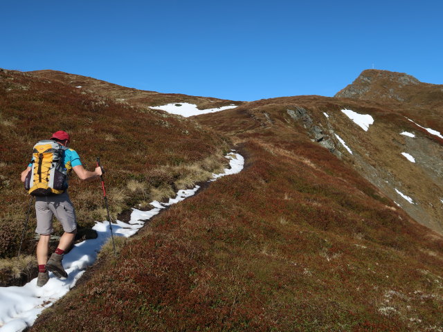 Aaron zwischen Hartkaserh&ouml;he und Rossgruberkogel (11. Okt.)
