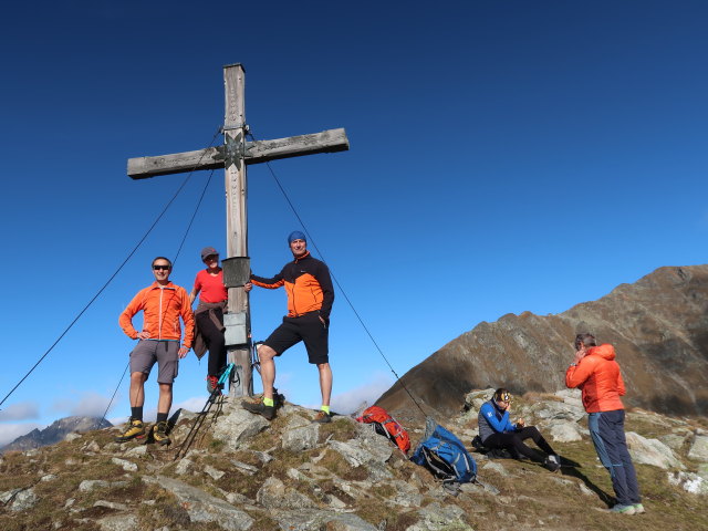 Ich, Melanie, Frank und Anna am Gumma, 2.316 m