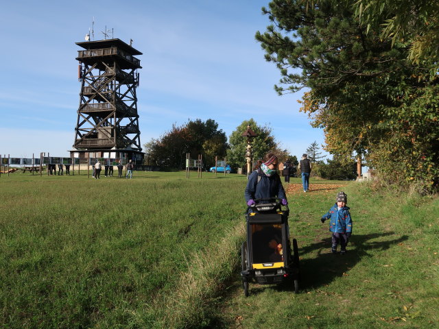Sabine und Nils am Oberleiser Berg, 457 m
