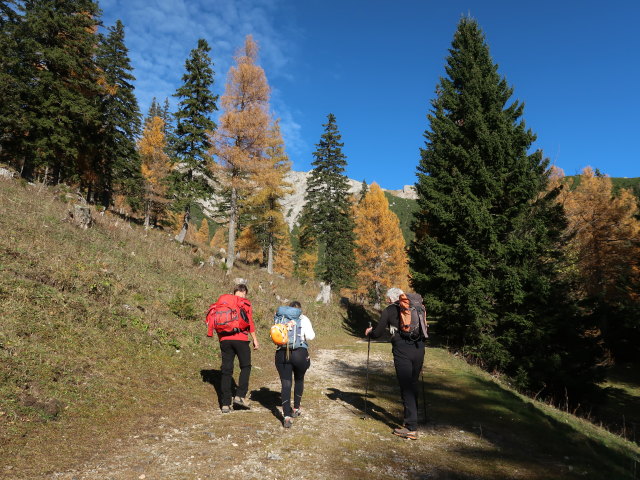J&ouml;rg, Irene und Reinhard zwischen Gfl&ouml;tzh&uuml;tte und Karl-Kantner-Steig