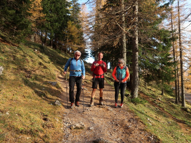 Reinhard, J&ouml;rg und Irene zwischen Waxriegelhaus und Gfl&ouml;tzh&uuml;tte