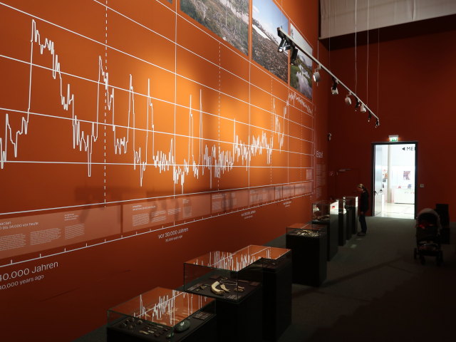 Sabine und Nils in der Ausstellung 'Eiszeit' im Museum Mistelbach