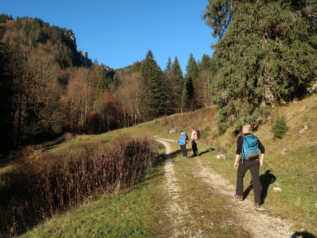 Melanie, Ronald und Frank zwischen M&uuml;hlau und Steinbergalm
