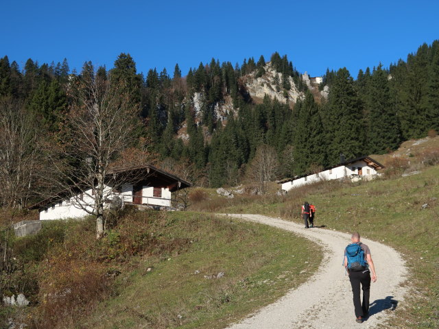 Ronald, Melanie und Frank auf der Steinbergalm, 1.200 m