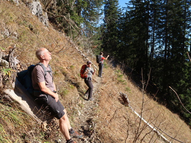 Frank, Melanie und Ronald zwischen Kampenwand und Piesenhausener Hochalm