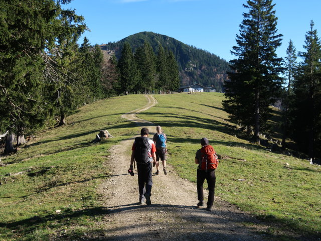 Ronald, Frank und Melanie zwischen Kampenwand und Piesenhausener Hochalm