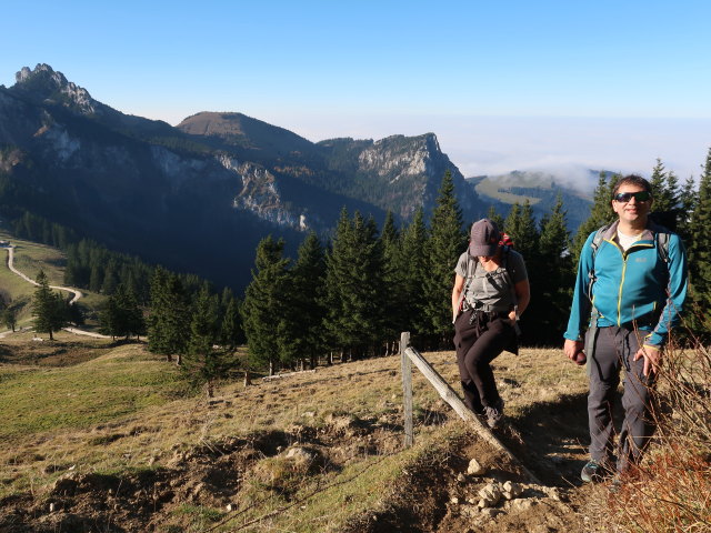 Melanie und Ronald zwischen Grassauer H&uuml;tte und Hochplatte