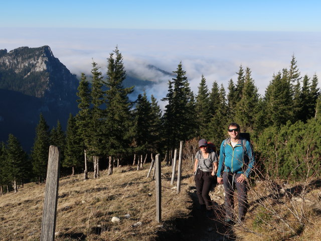 Melanie und Ronald zwischen Grassauer H&uuml;tte und Hochplatte