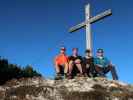 Ich, Frank, Melanie und Ronald auf der Hochplatte, 1.587 m