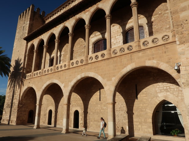 Nils und Sabine im Palau dels Reis de Mallorca in Palma (12. Nov.)