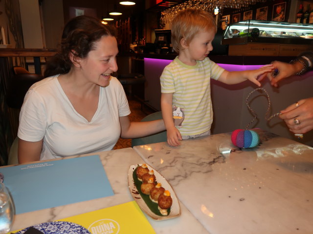 Sabine und Nils im Restaurant Quina Creu in Palma (12. Nov.)