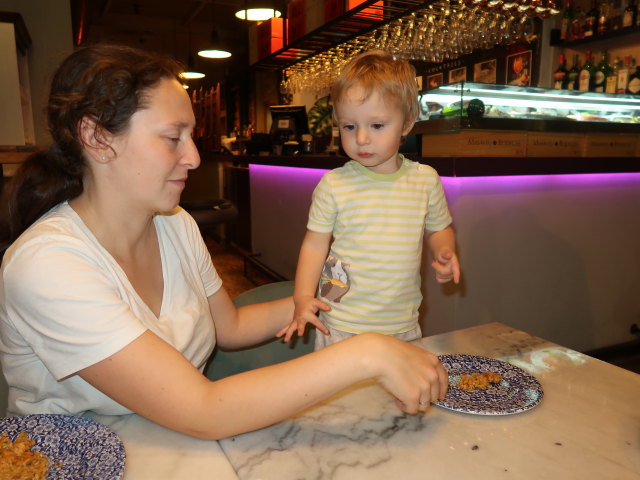 Sabine und Nils im Restaurant Quina Creu in Palma (12. Nov.)