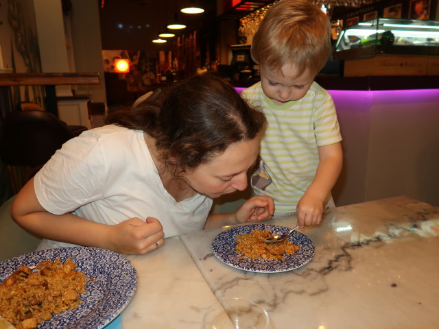 Sabine und Nils im Restaurant Quina Creu in Palma (12. Nov.)