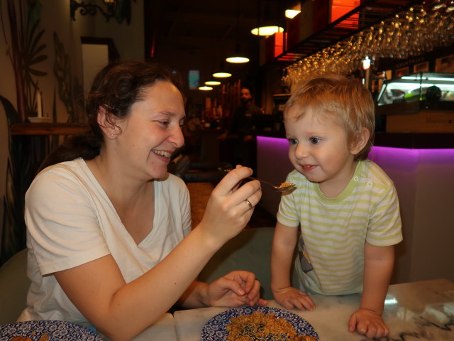 Sabine und Nils im Restaurant Quina Creu in Palma (12. Nov.)
