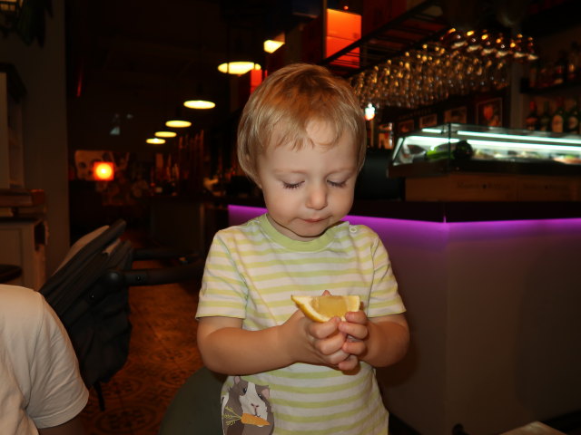 Nils im Restaurant Quina Creu in Palma (12. Nov.)