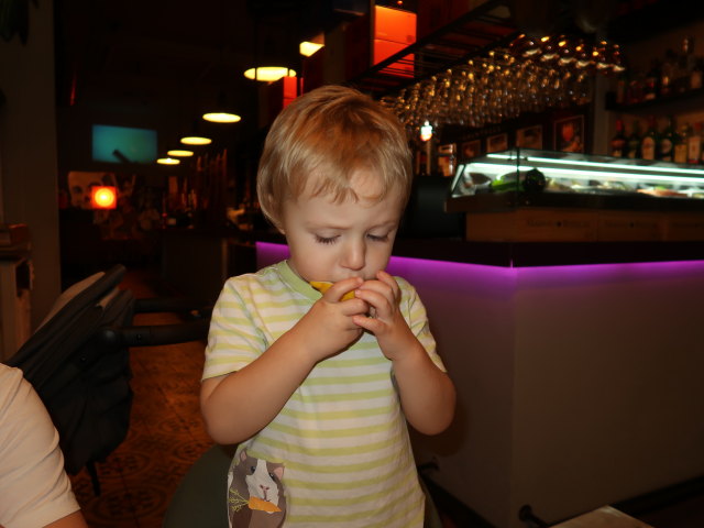 Nils im Restaurant Quina Creu in Palma (12. Nov.)