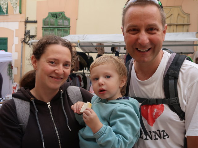 Sabine, Nils und ich in der Avinguda del Bisbe Llompart in Inca (13. Nov.)
